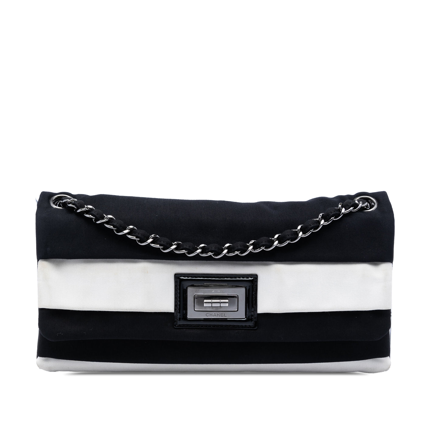 Striped Canvas Reissue 2.55 Single Flap - Image 1