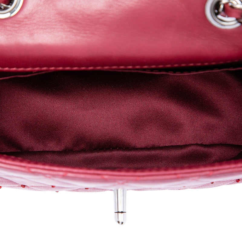 Extra Mini Rectangular Classic Lambskin Single Flap - Image 4