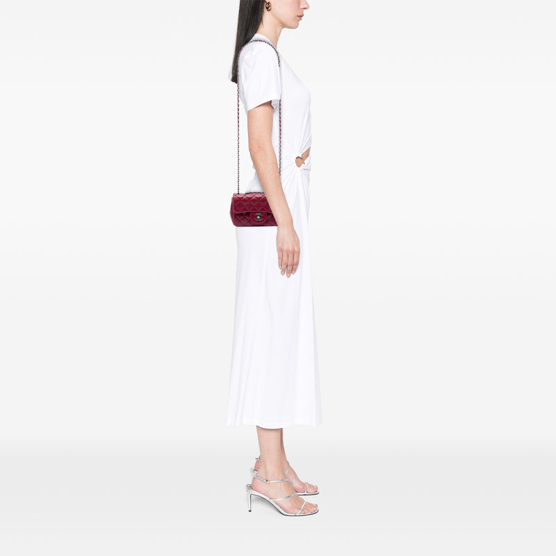 Extra Mini Rectangular Classic Lambskin Single Flap - Image 6
