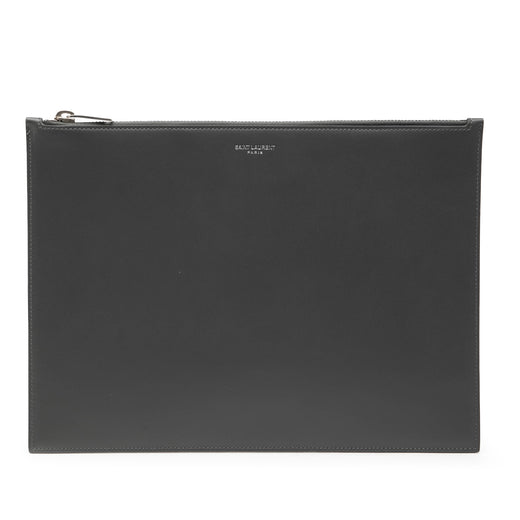 Leather Zip Clutch - Image 1