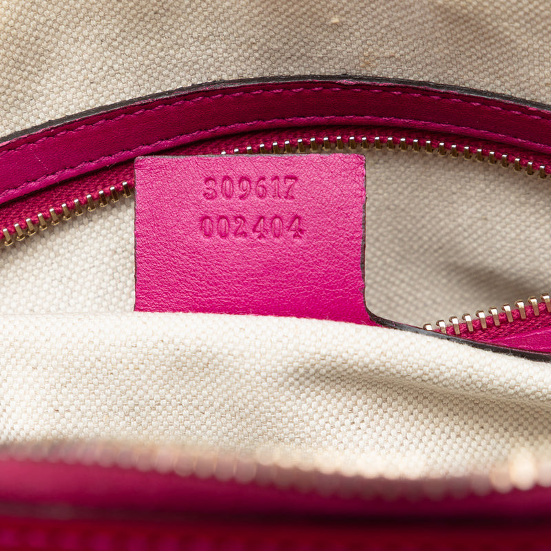 Small Microguccissima Patent Nice Dome Satchel - Image 6