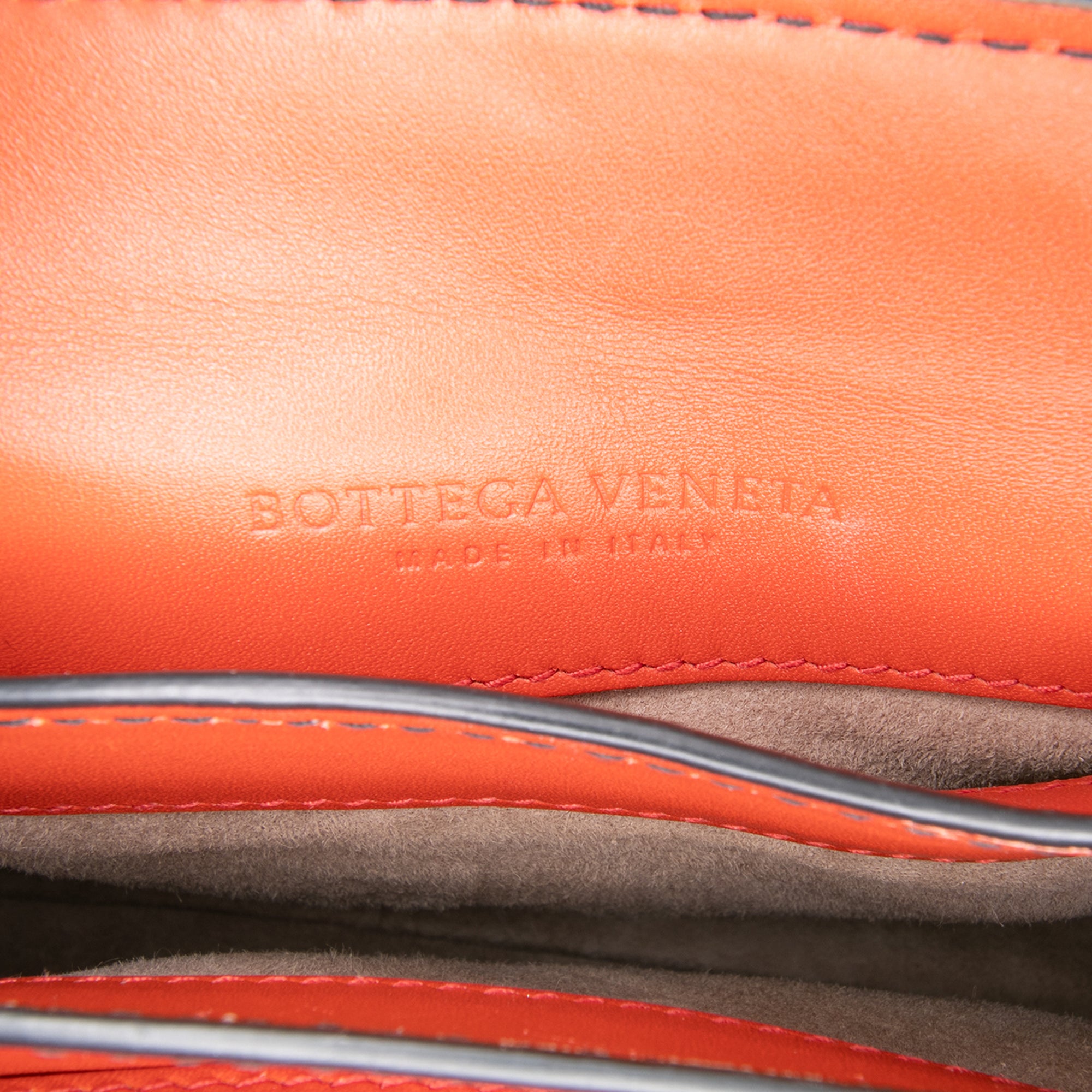 Mini Intrecciato Trimmed Nappa Piazza Top Handle Satchel - Image 6