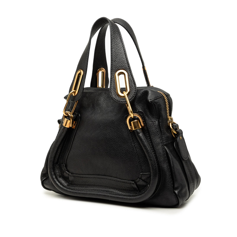 Small Pebbled Leather Paraty Satchel - Image 2
