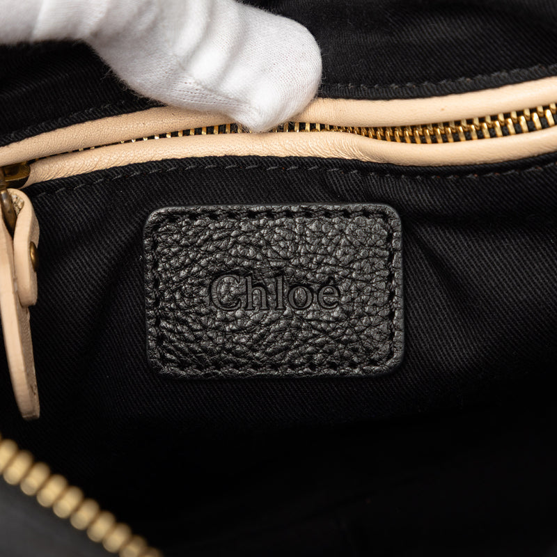Small Pebbled Leather Paraty Satchel - Image 5