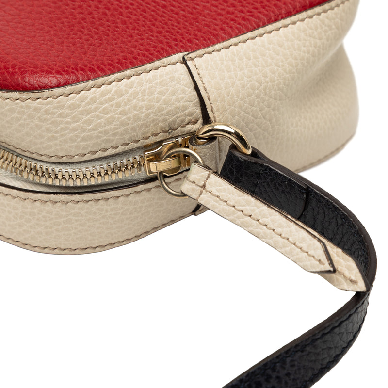 Small Tricolor Leather Soho Disco Crossbody - Image 7