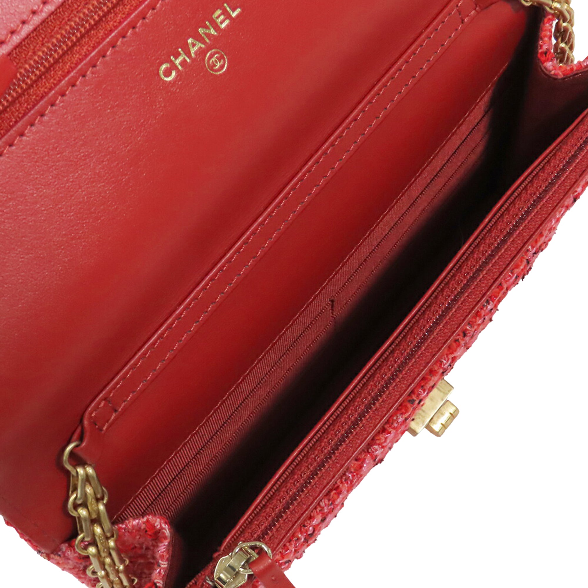 Quilted Tweed Reissue 2.55 Wallet On Chain - Image 4