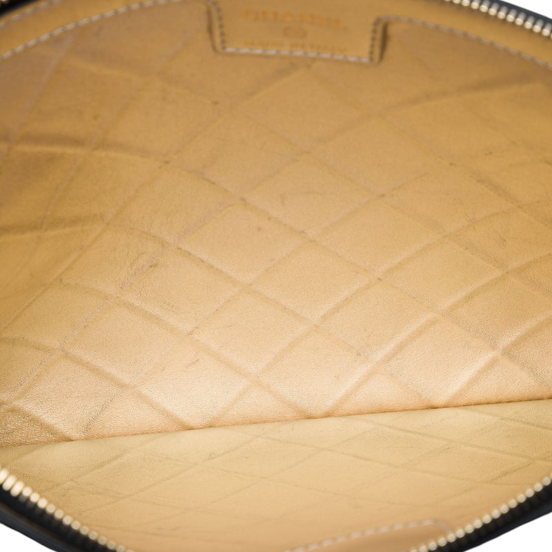 Large Quilted Stitched Calfskin Zip Pouch - Image 4
