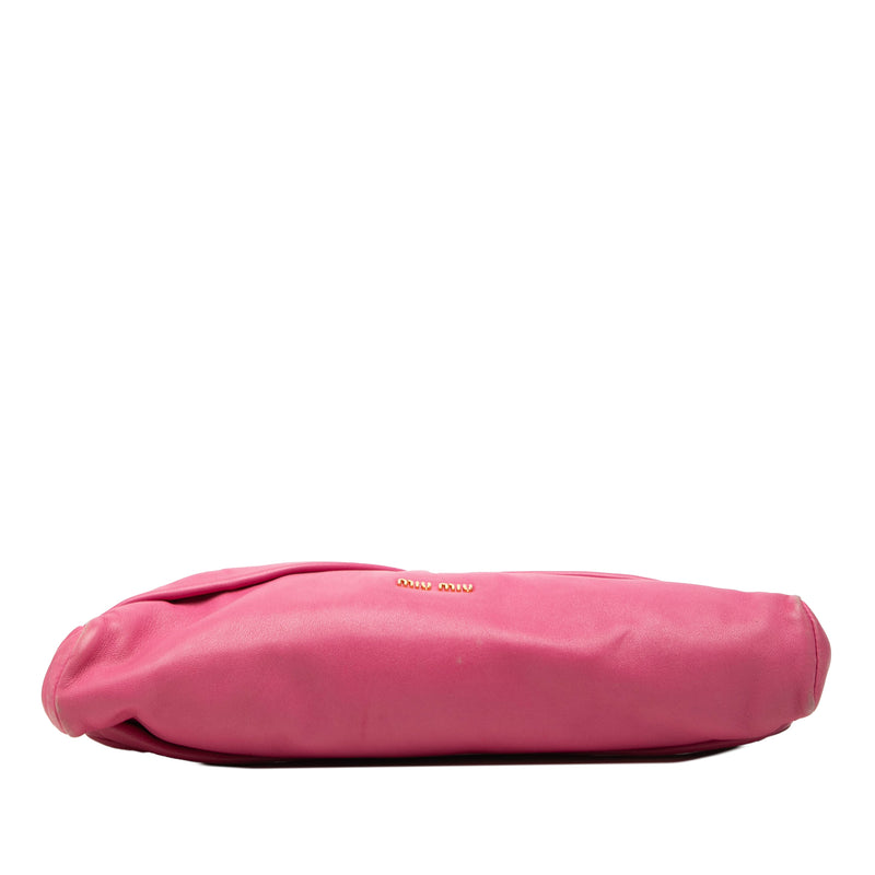 Pleated Nappa Frame Clutch - Image 3