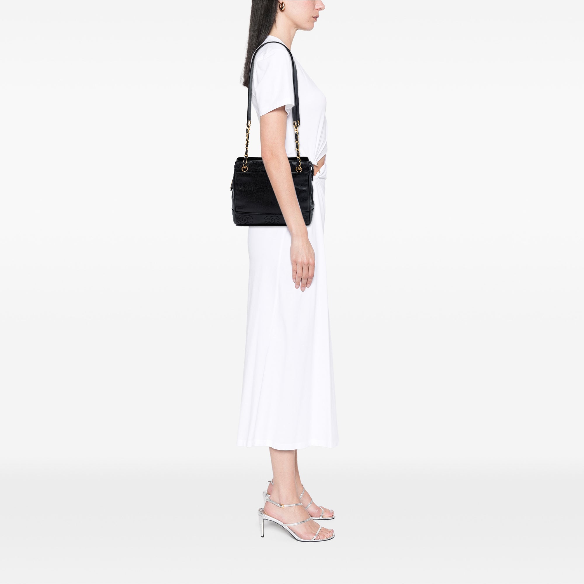 Triple CC Caviar Tote - Image 7