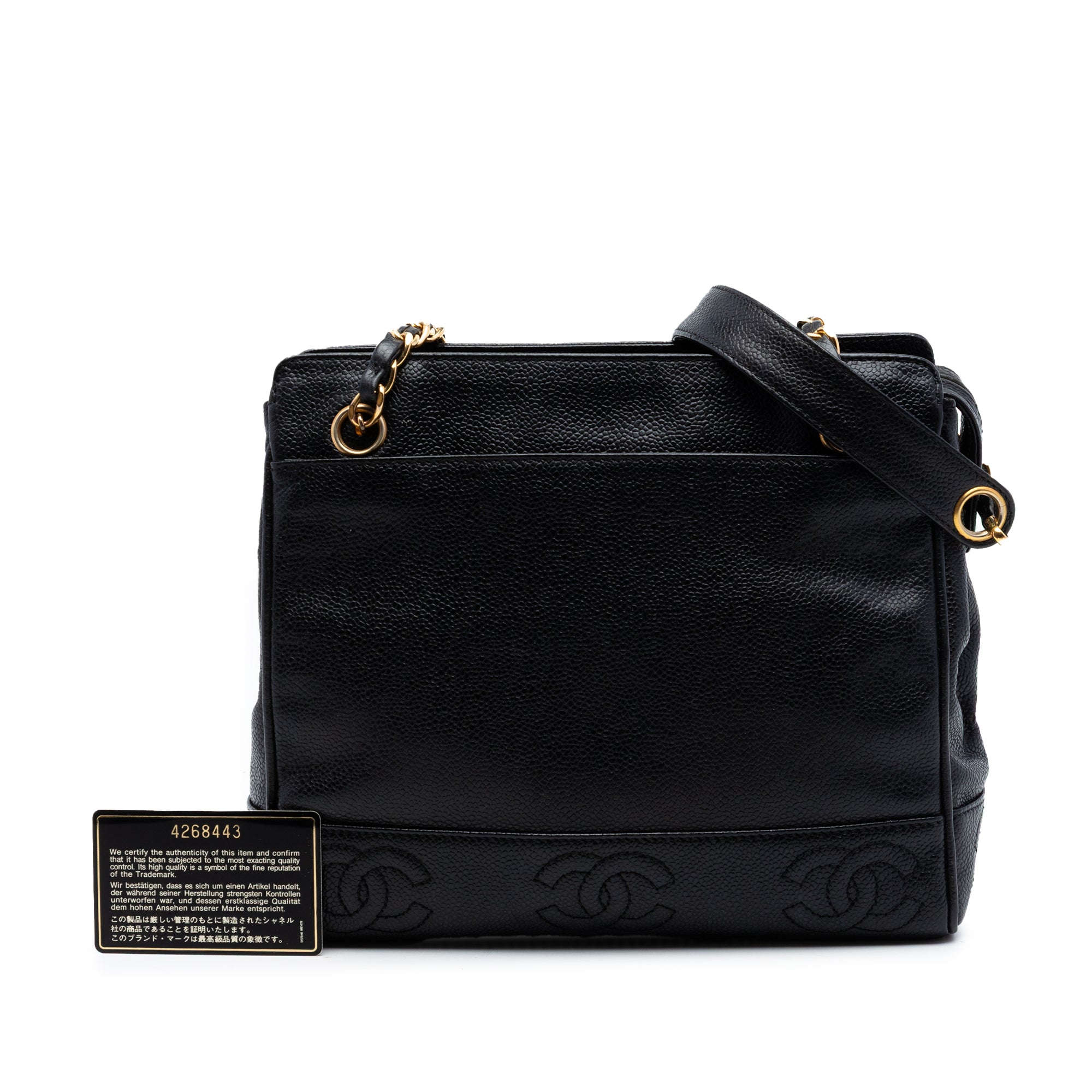 Triple CC Caviar Tote - Image 8