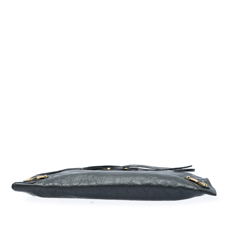 Lambskin Motocross Classic Zip Around Flat Clutch - Image 3
