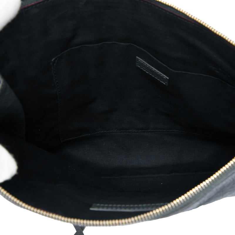 Lambskin Motocross Classic Zip Around Flat Clutch - Image 4
