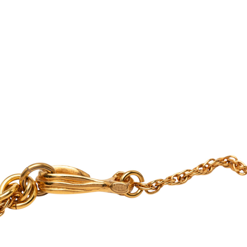 CC Gold Plated Camellia Pendant Necklace - Image 5