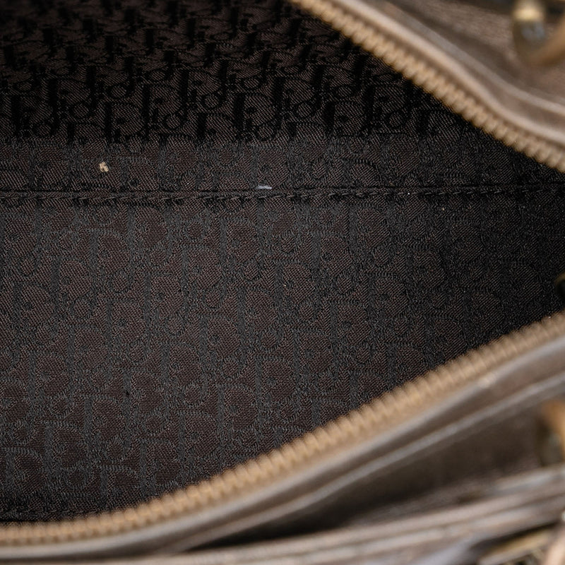 Medium Metallic Lambskin Cannage Lady Dior - Image 4