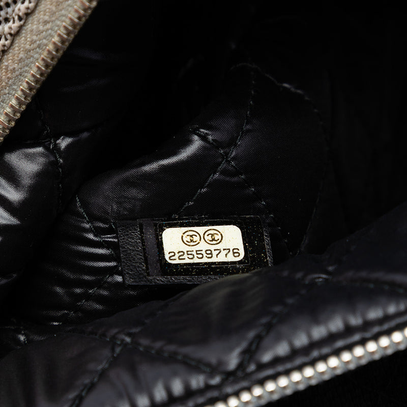 Large Quilted Nylon Fluo Boy O Case Clutch - Image 6