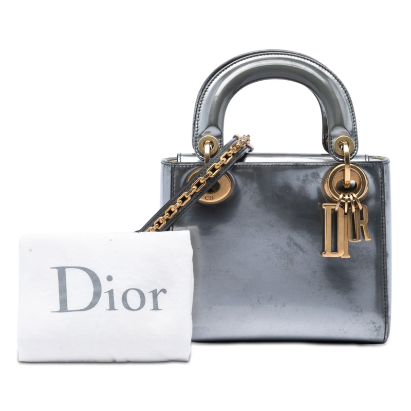 Mini Metallic Patent Lady Dior - Image 6