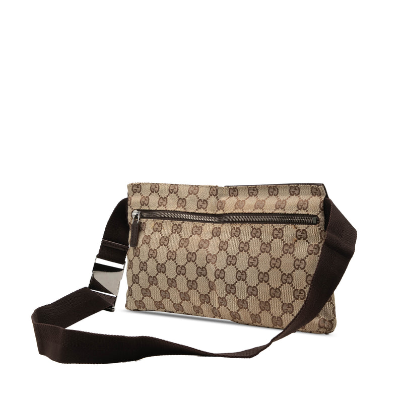 GG Canvas Double Pocket Belt Bag - Image 2