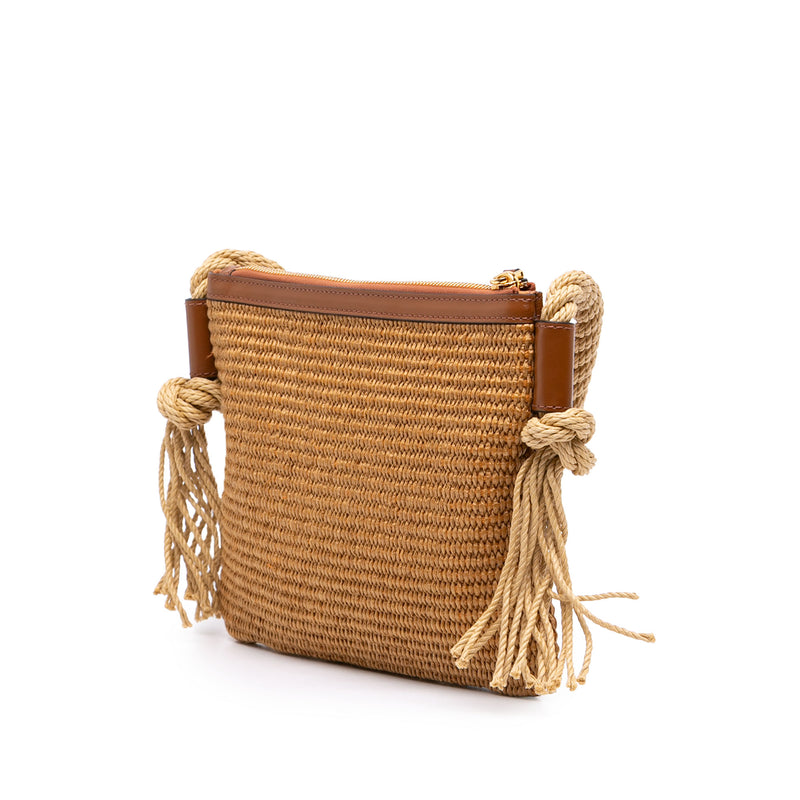 Raffia Logo Crossbody - Image 2