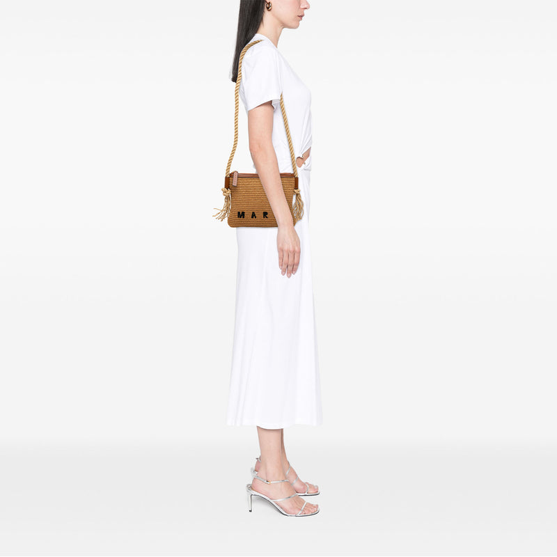 Raffia Logo Crossbody - Image 6
