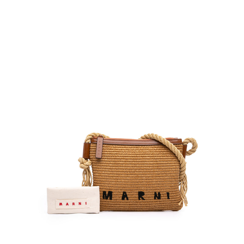 Raffia Logo Crossbody - Image 7