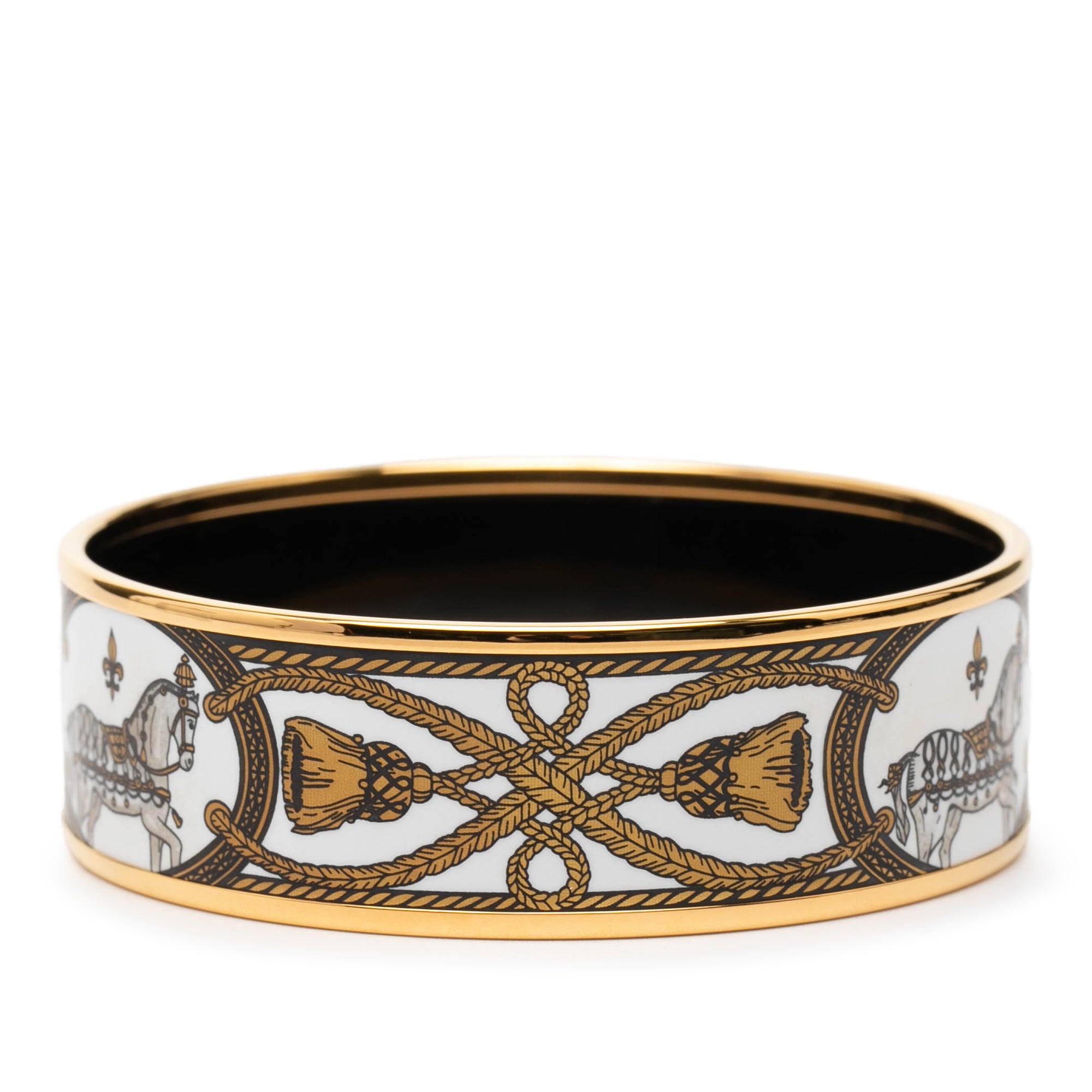 Wide Enamel Grand Apparat Bangle 65 - Image 3