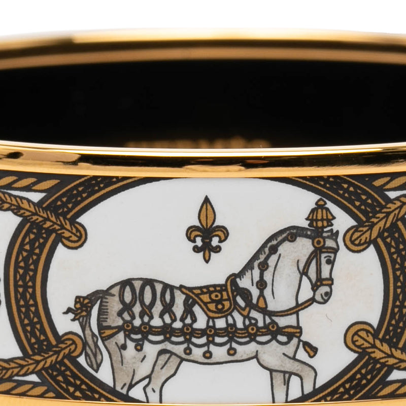 Wide Enamel Grand Apparat Bangle 65 - Image 6