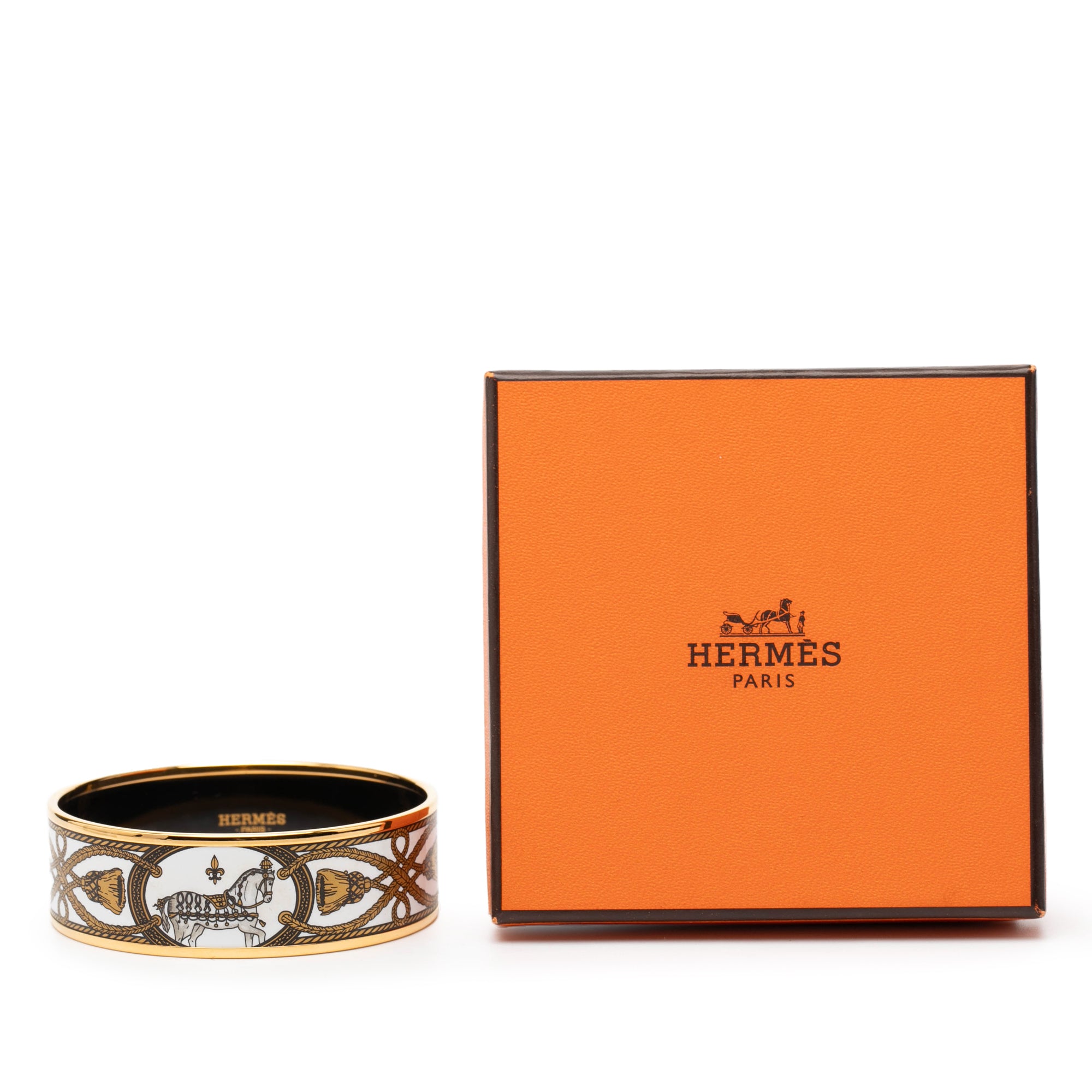 Wide Enamel Grand Apparat Bangle 65 - Image 7