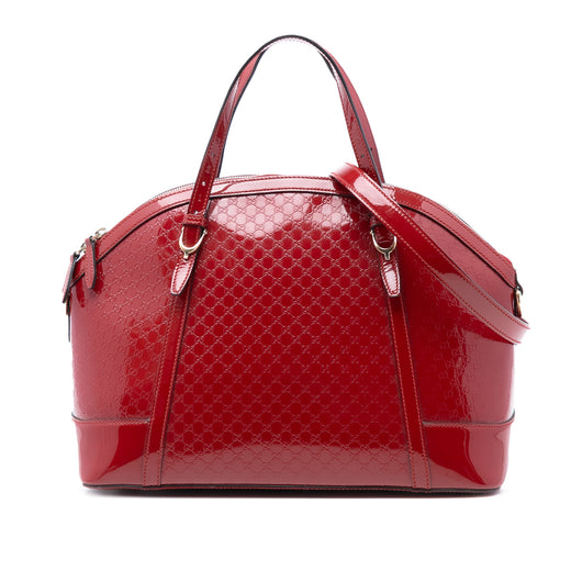Large Microguccissima Patent Nice Dome Satchel - Image 1