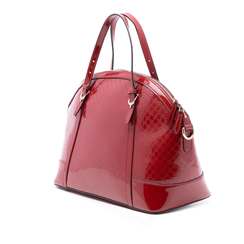 Large Microguccissima Patent Nice Dome Satchel - Image 2