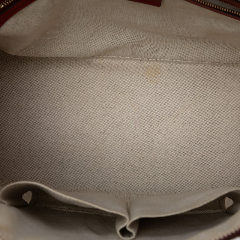 Large Microguccissima Patent Nice Dome Satchel - Image 4