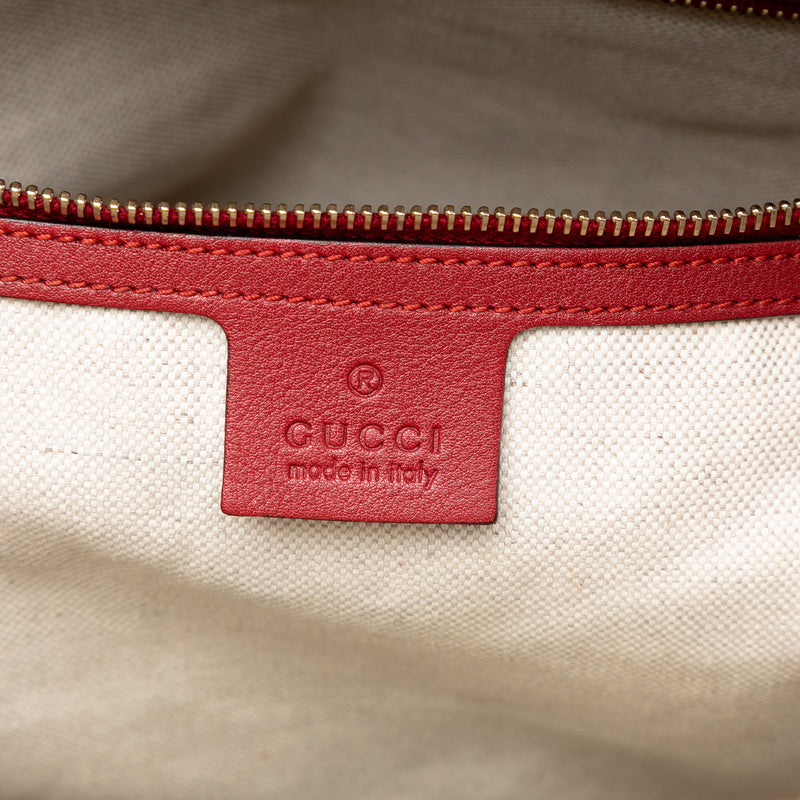 Large Microguccissima Patent Nice Dome Satchel - Image 5