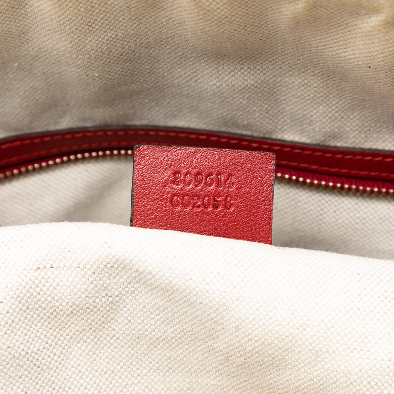 Large Microguccissima Patent Nice Dome Satchel - Image 6