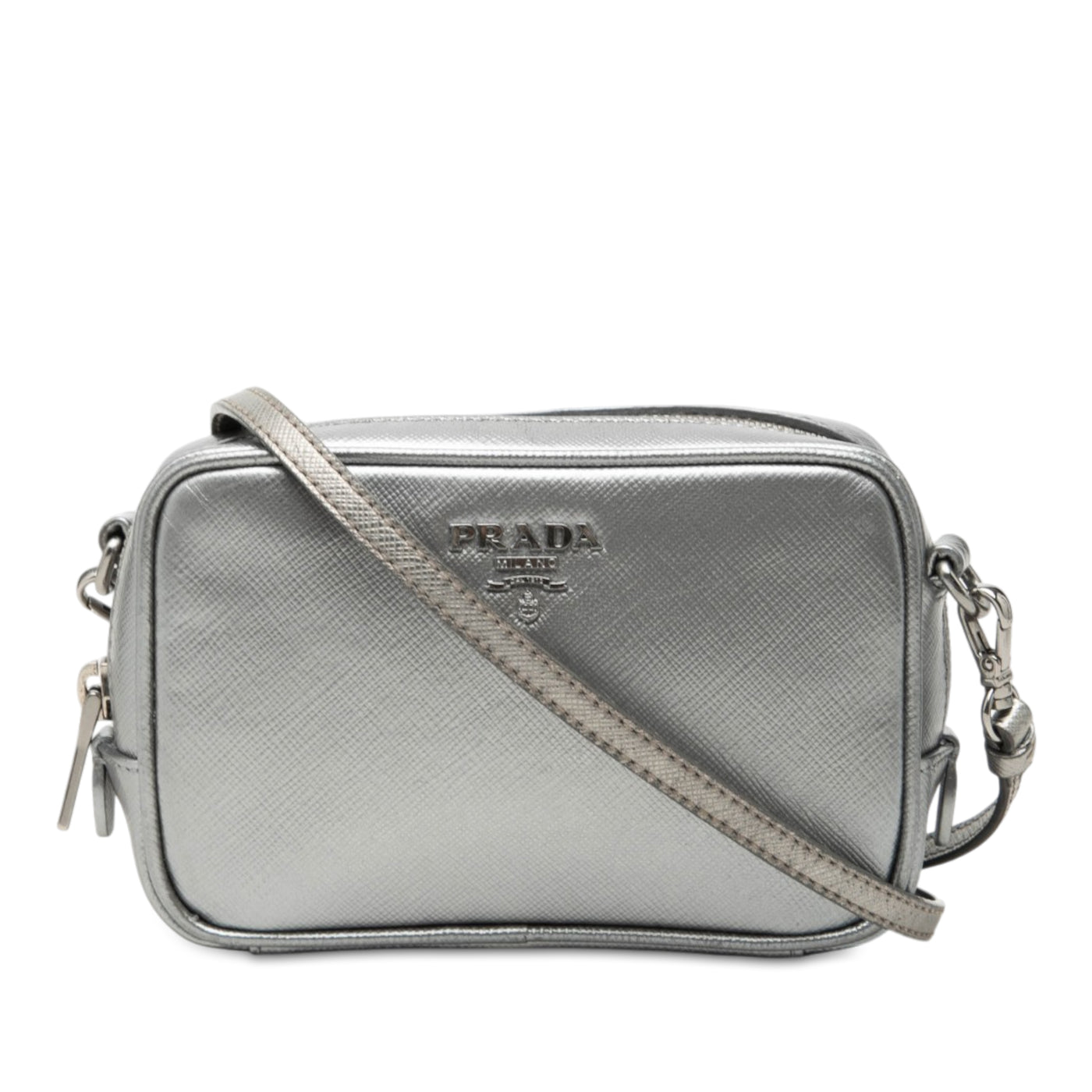 Mini Metallic Saffiano Lux Camera Bag - Image 1