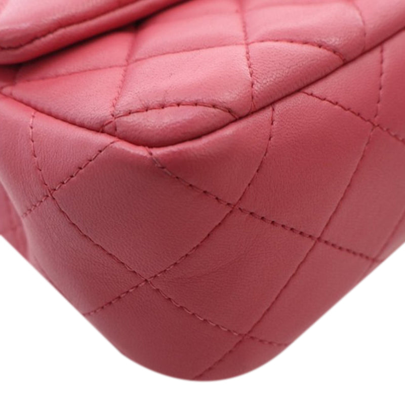 Mini Rectangular Classic Lambskin Single Flap - Image 8