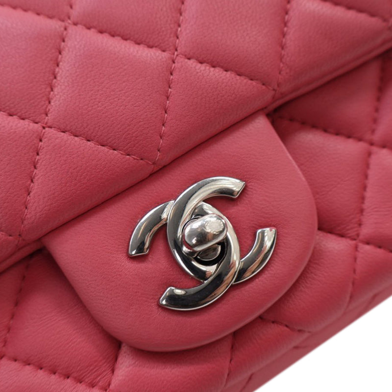 Mini Rectangular Classic Lambskin Single Flap - Image 9