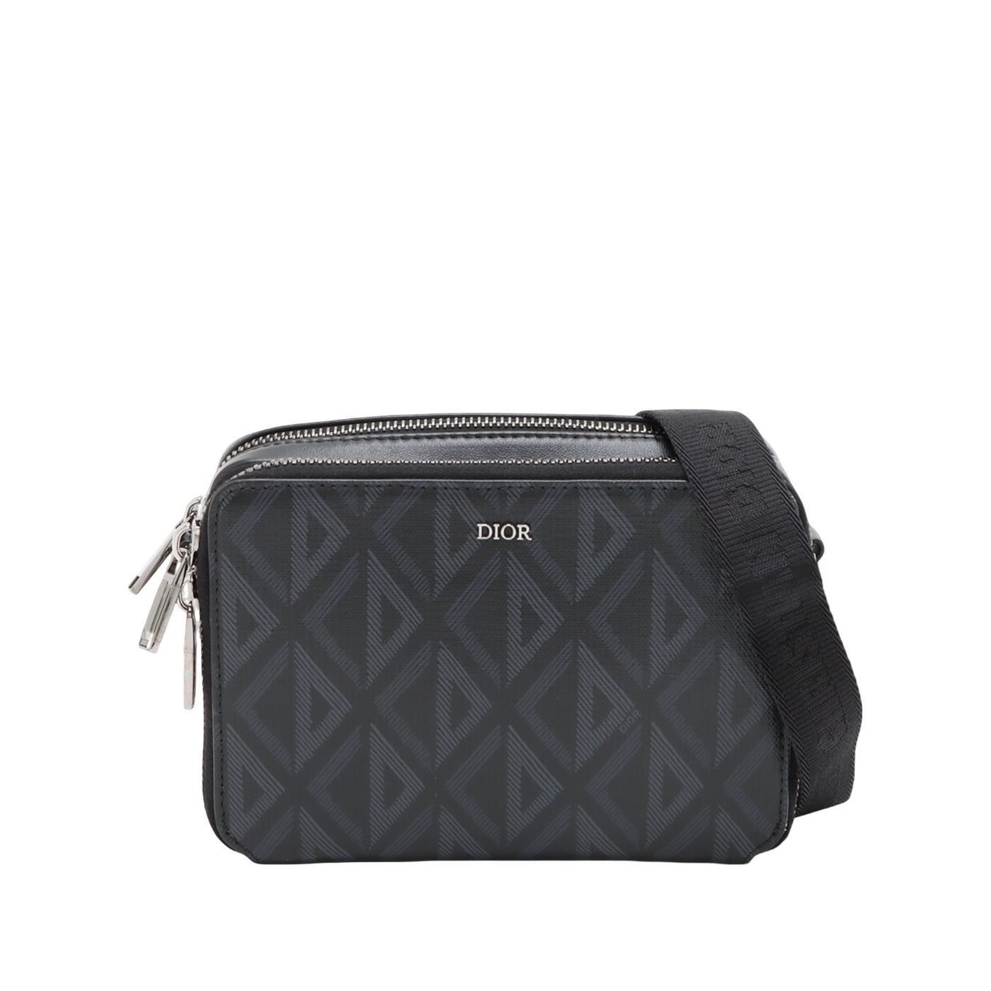 Coated Canvas CD Diamond Messenger Pouch - Image 1
