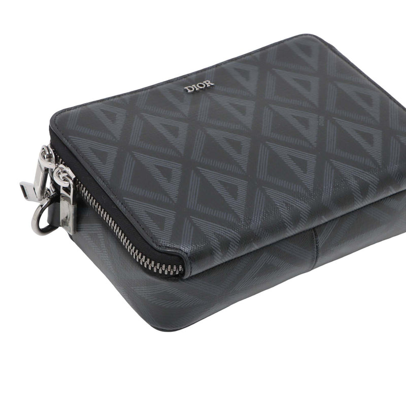 Coated Canvas CD Diamond Messenger Pouch - Image 7