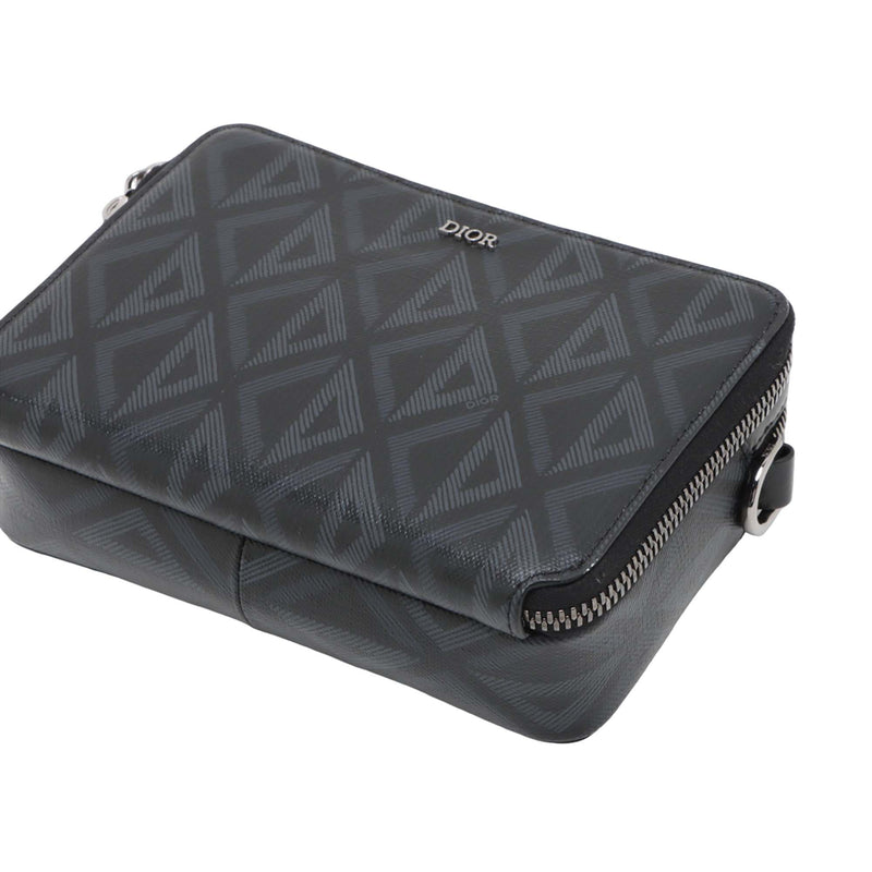 Coated Canvas CD Diamond Messenger Pouch - Image 8