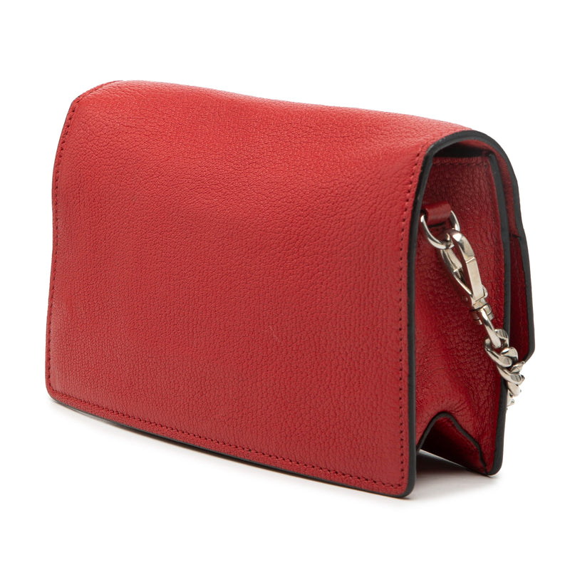 Goatskin Madras Miu Logo Crossbody - Image 2