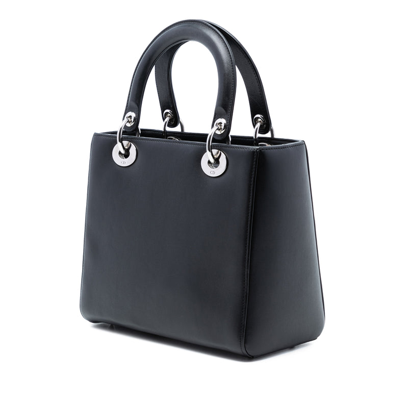Medium Calfskin Embroidered Flower Lady Dior - Image 2