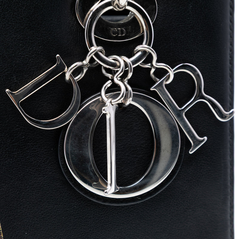 Medium Calfskin Embroidered Flower Lady Dior - Image 5
