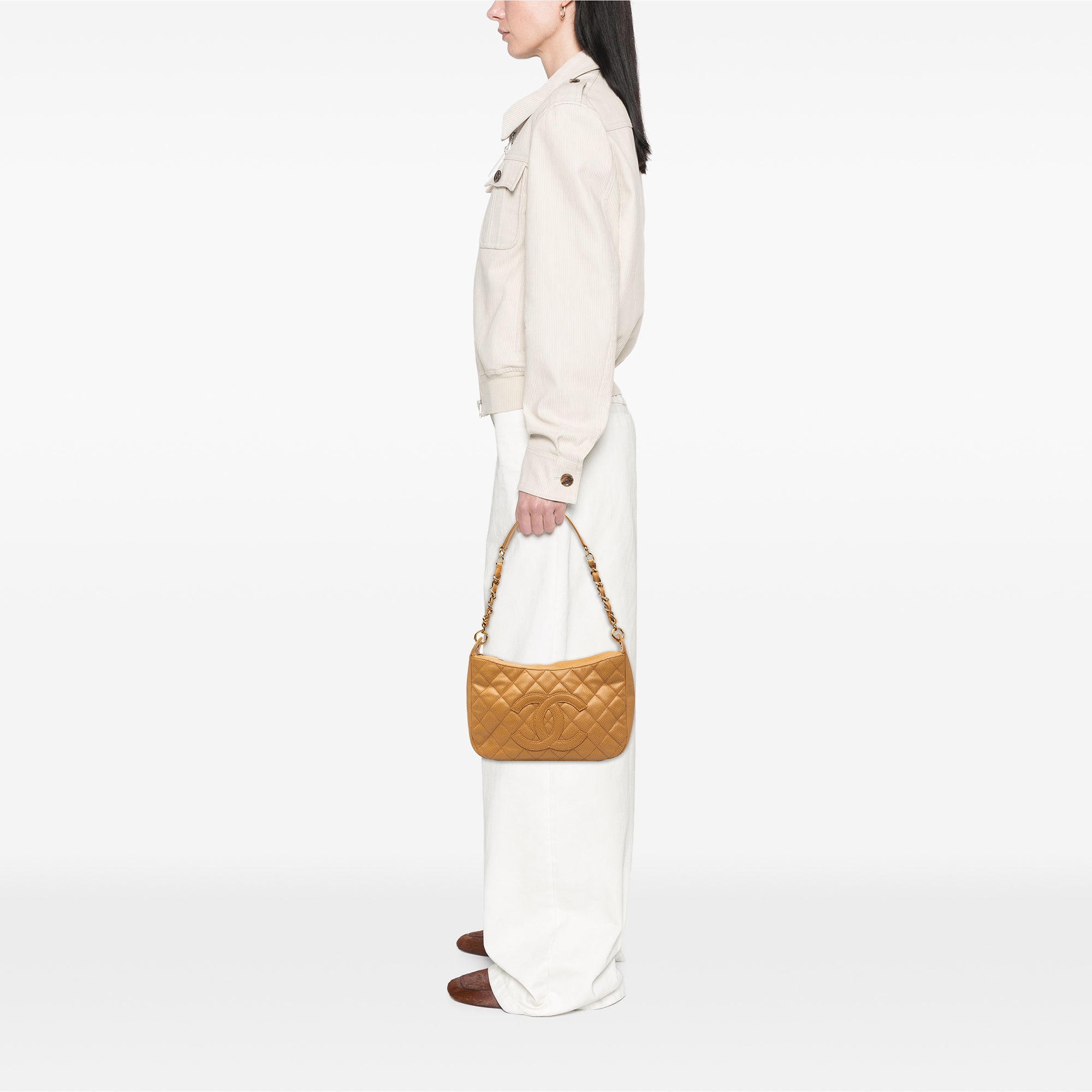 CC Quilted Caviar Timeless Shoulder Bag - Image 7
