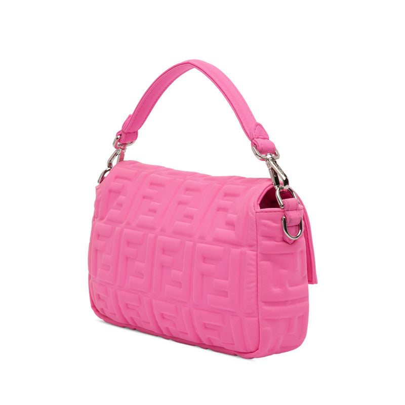 Medium Embossed Lycra Baguette Satchel - Image 2