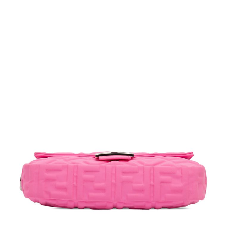 Medium Embossed Lycra Baguette Satchel - Image 3