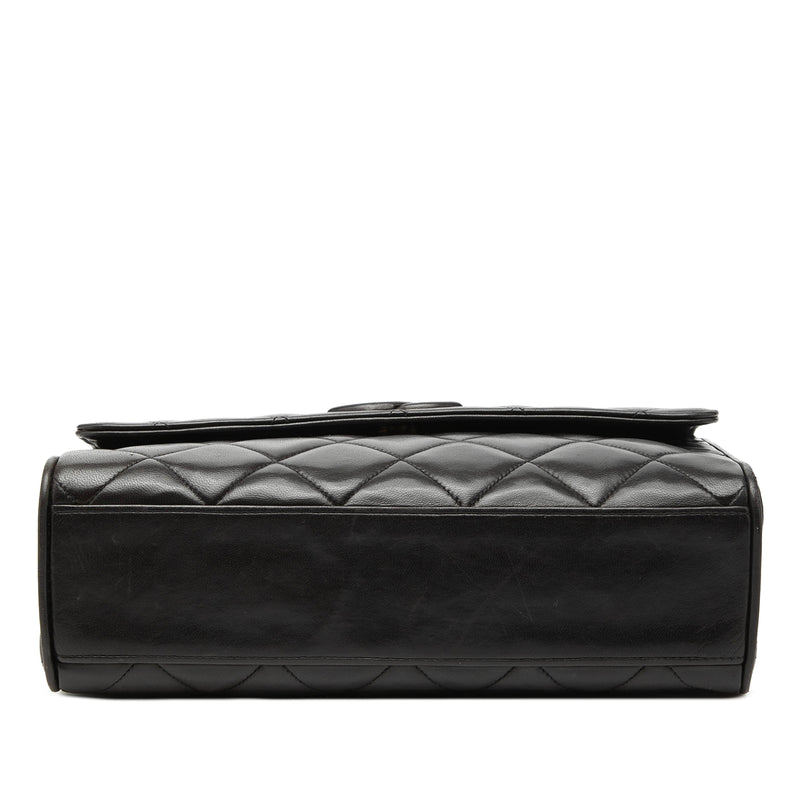 CC Quilted Lambskin Flap Crossbody - Image 3