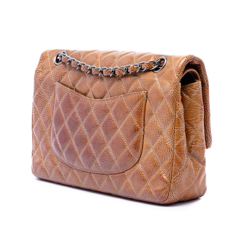Medium Classic Crinkled Patent Double Flap - Image 2