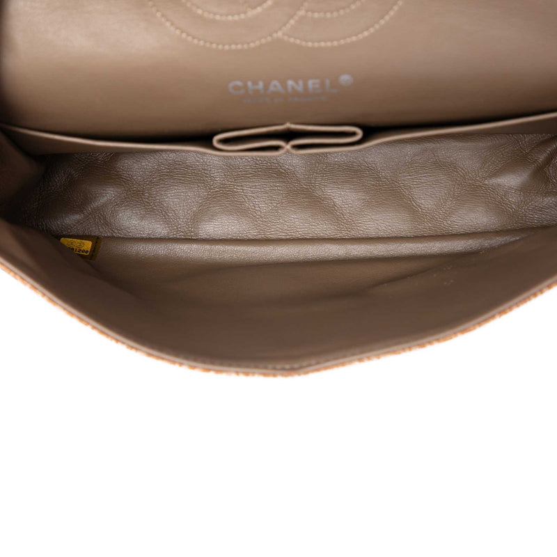 Medium Classic Crinkled Patent Double Flap - Image 5