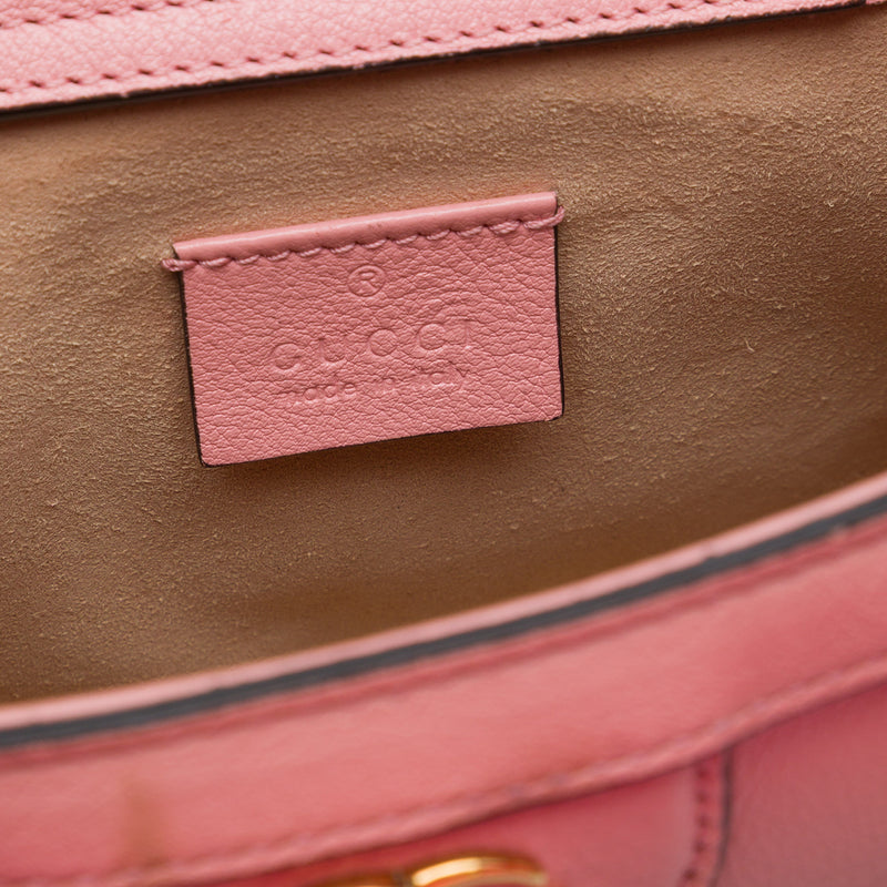 Mini Calfskin Bamboo Diana Satchel - Image 5