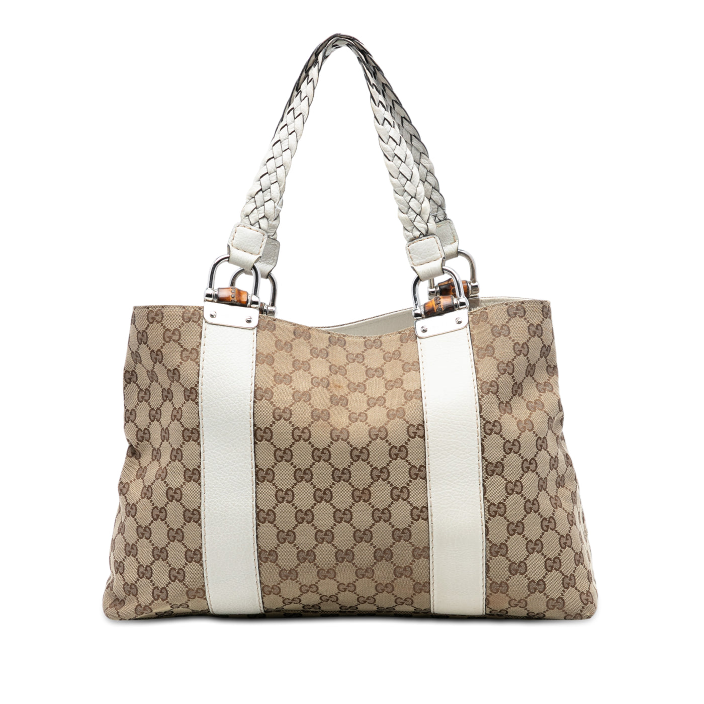 Medium GG Canvas Bamboo Libeccio Tote - Image 1