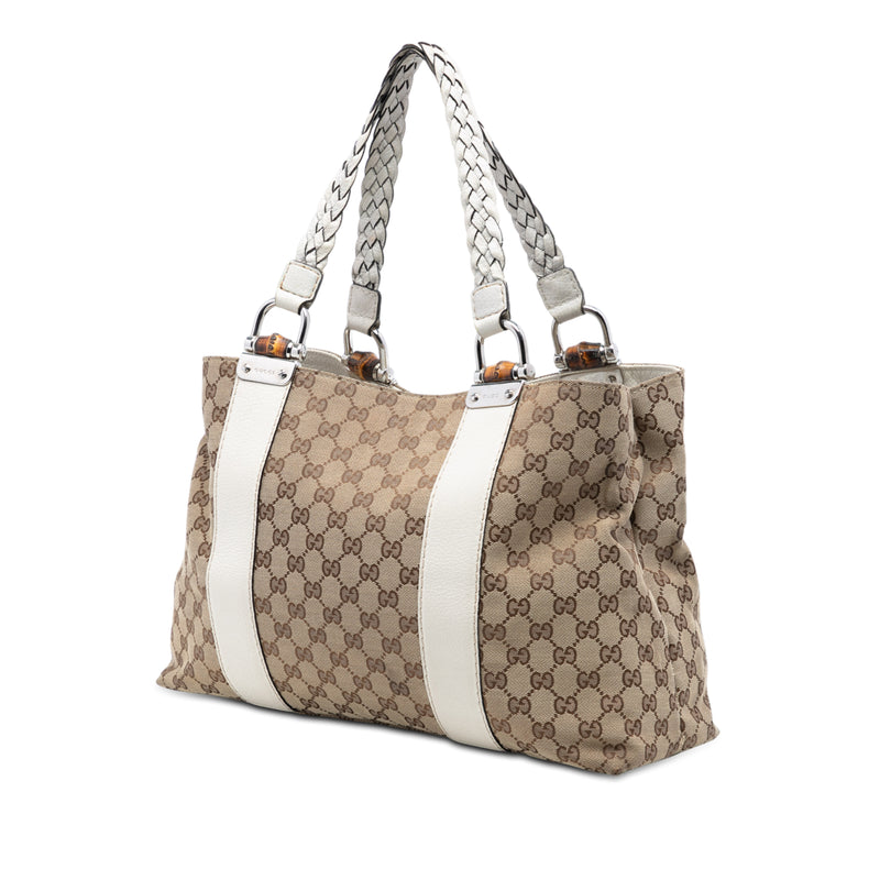 Medium GG Canvas Bamboo Libeccio Tote - Image 2